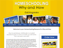 Tablet Screenshot of homeschoolingwhyandhow.com